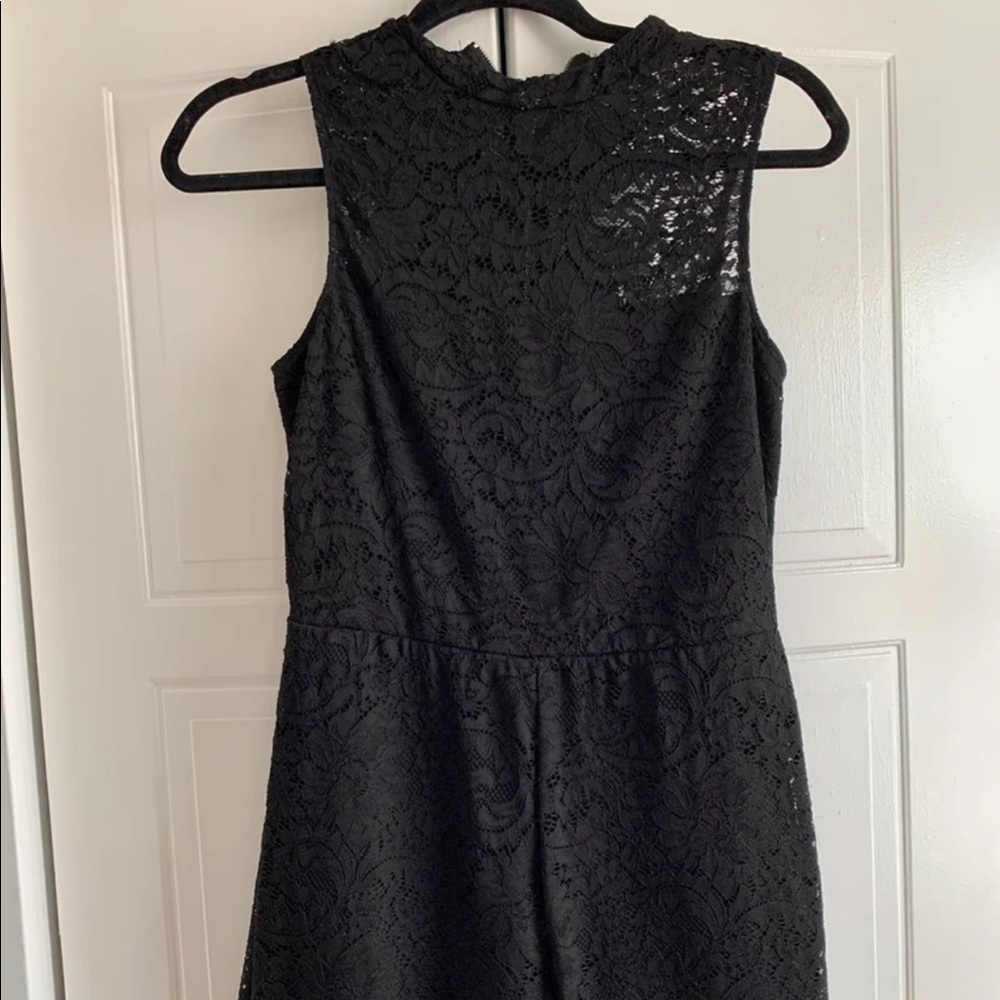 Garage black lace romper size Medium